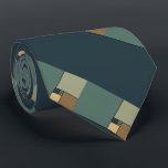 金比率は平方します(ニュートラル) ネクタイ<br><div class="desc">フィボナッチの金比率の後でパターン（の模様が）ある平方します</div>