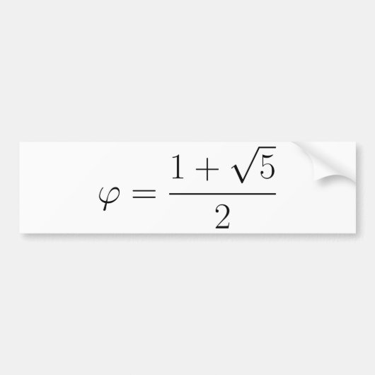 金比率 バンパーステッカー (正面)