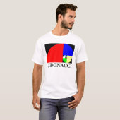 金比率、フィボナッチ螺線形 Tシャツ (正面フル)