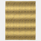 金民族のアフリカ人Adinkra Symbold フリースブランケット (正面)