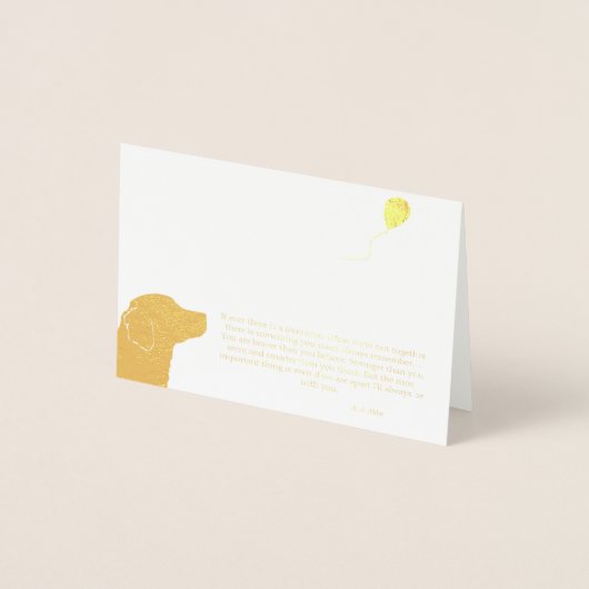 金気球 箔カード (正面)