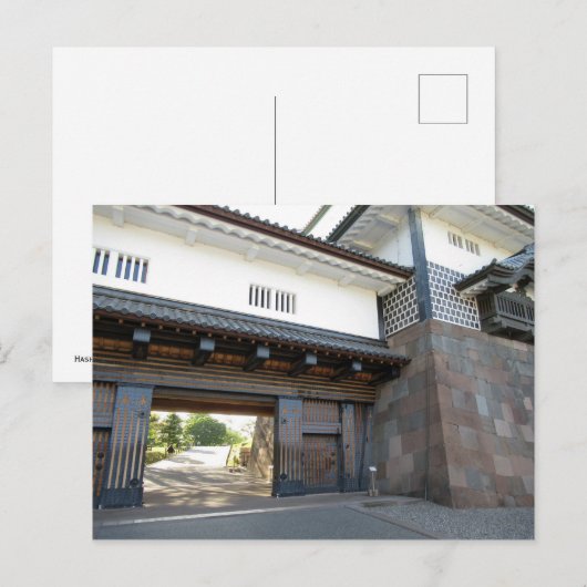 金沢城：日本 ポストカード (正面/裏面)