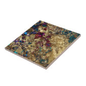 金油の流出の水晶 タイル (側面)