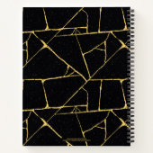 金津木黒金ゴールド日本の陶芸品名 ノートブック (裏面)