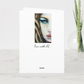 金涙の青い目の女神 カード (裏面)