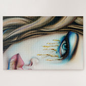 金涙の青い目の女神 ジグソーパズル (横)