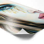 金涙の青い目の女神 フォトプリント            (角)