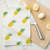 金熱帯パイナップル キッチンタオル (四つ折り)