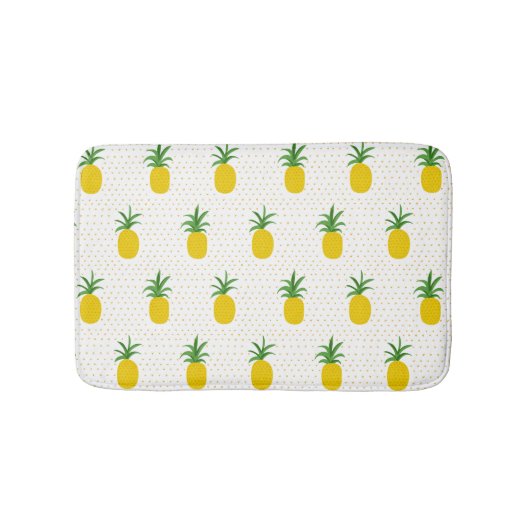金熱帯パイナップル バスマット (正面)