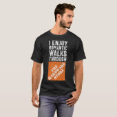 金物楽しむ屋を歩いてロマンチックだ Tシャツ (正面フル)