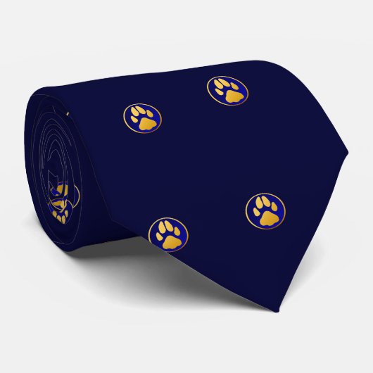 金犬の足のタイ ネクタイ (ロール)