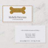 金犬用の骨の名刺のデザイン 名刺 (正面/裏面)