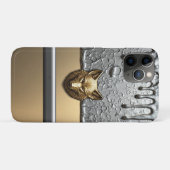 金狼のレリーフ メタルドリップエフェクト 🐺 Case-Mate iPhoneケース (裏面(横))