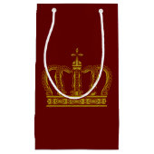 金王冠 + あなたの背景及びアイディア スモールペーパーバッグ (正面)