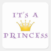 金王冠"それは魔法使いのフォントを持つプリンセス"です スクエアシール (正面)