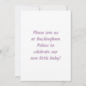 金王冠"それは魔法使いのフォントを持つプリンセス"です 招待状 (裏面)