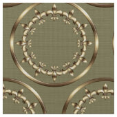 金王室のな円パターン ファブリック (クローズアップ)