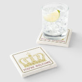 金王室のな王冠 + あなたのbackgr。 及びアイディア ストーンコースター (横)