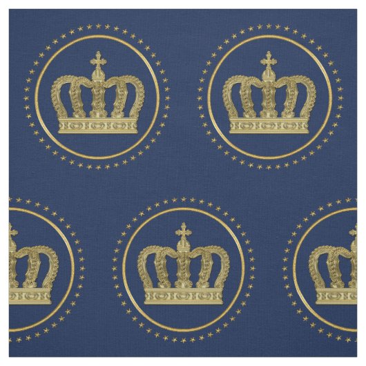 金王室のな王冠II及び星 + あなたの背部及びアイディア ファブリック (見本)