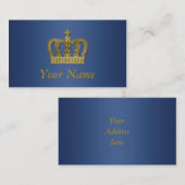 金王室のな王冠II + あなたのbackgr。 及びアイディア 名刺 (正面/裏面)