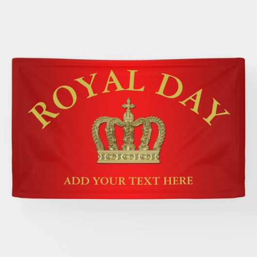 金王室のな王冠II + あなたのbackgr。 及びアイディア 横断幕 (横)