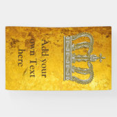 金王室のな王冠III + あなたのbackgr。 及びアイディア 横断幕 (横)