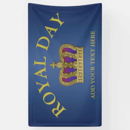 金王室のな王冠IV + あなたのbackgr。 及びアイディア 横断幕 (縦)