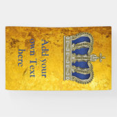 金王室のな王冠V + あなたのbackgr。 及びアイディア 横断幕 (横)