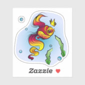 金王室の冠の魚 シール (シート)