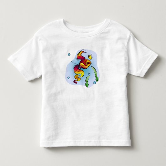 金王室の冠の魚 トドラーTシャツ (正面)