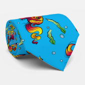 金王室の冠の魚 ネクタイ (ロール)