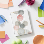 金球 iPad PROカバー<br><div class="desc">ギルド・スフィアI by Grace Popp.さまざまな面に水色のグレーとピンクの円が特徴。</div>