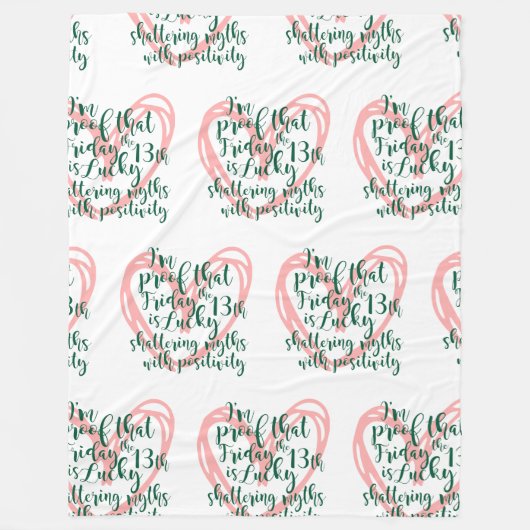 金生まれ曜日13日 フリースブランケット (正面)