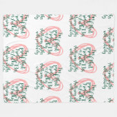 金生まれ曜日13日 フリースブランケット (正面(横))