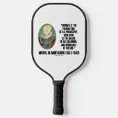 金疑問に思理哲学の礎となるものなり ピックルボールラケット (裏面)