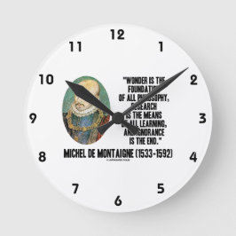 金疑問に思理哲学の礎となるものなり ラウンド壁時計