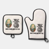 金疑問に思理哲学の礎となるものなり 鍋つかみ&鍋敷きセット (正面)