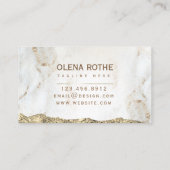 金白大理石デザイナースクライブル 名刺 (裏面)