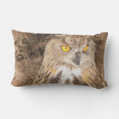 金目のワシミミズク ランバークッション (裏面)