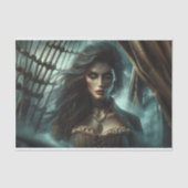 金目神秘的な海賊デコパージュ紙 薄葉紙 (正面)