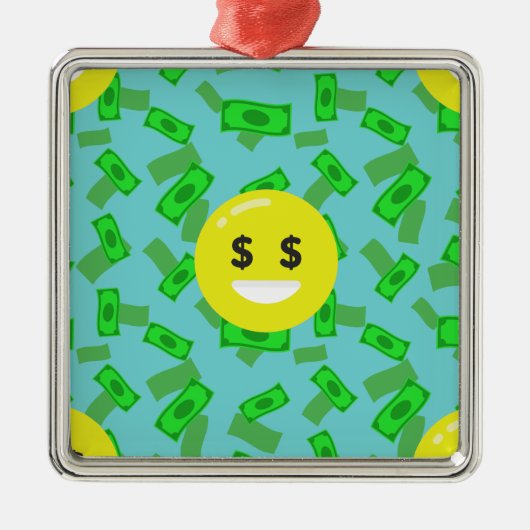 金目絵文字 メタルオーナメント (正面)