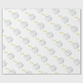 金硬貨が付いている貯金箱 ラッピングペーパー (フラット)