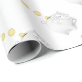 金硬貨が付いている貯金箱 ラッピングペーパー (ロールコーナー)