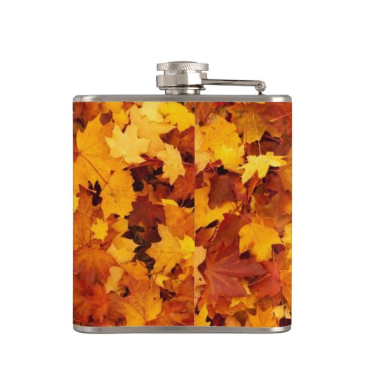 金秋の葉 フラスク (裏面)