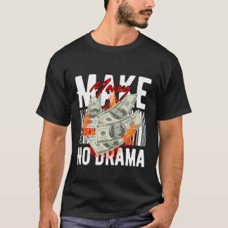 金稼げ ドラマ無し - ストリートウェアハッスルデザイン Tシャツ