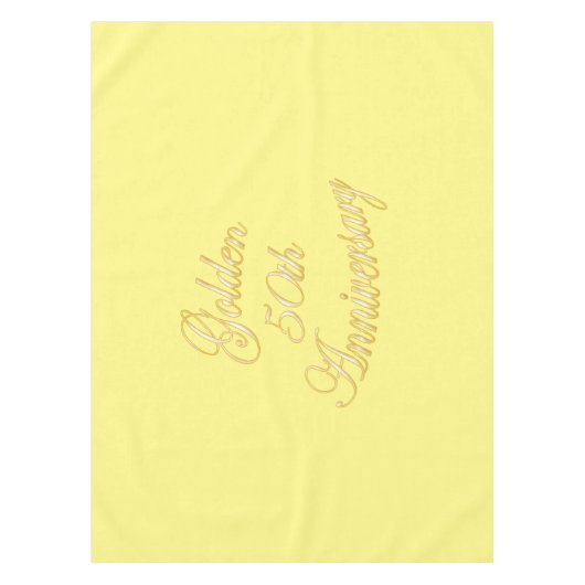 金第50記念日のテーブルクロス テーブルクロス (正面)