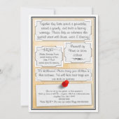 金第50記念日の招待状w/envelopes 招待状 (裏面)