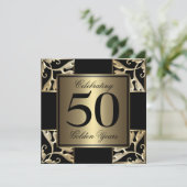 金第50記念日 招待状 (スタンド正面)