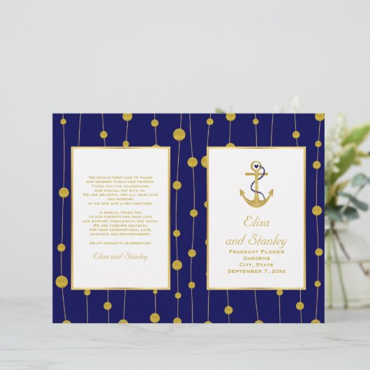 金箔いかり航海のの結婚折り畳みプログラム (スタンド正面)