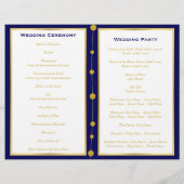 金箔いかり航海のの結婚折り畳みプログラム (裏面)